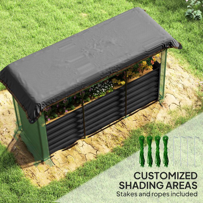 Hivvago Steel Planter Box with Shade Cloth image number 4