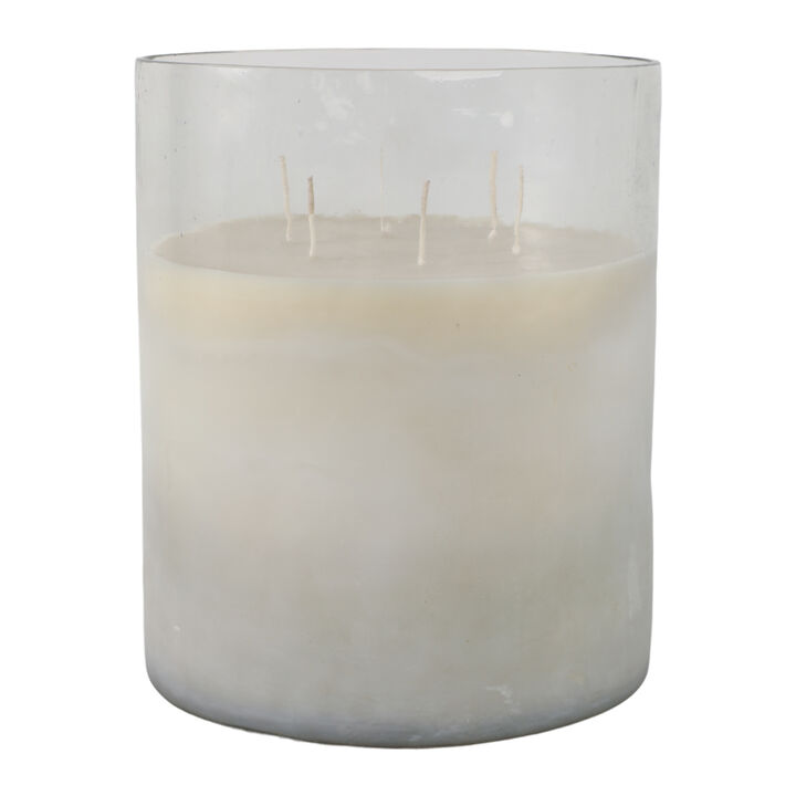 Jasmine Frosted Glass Candle