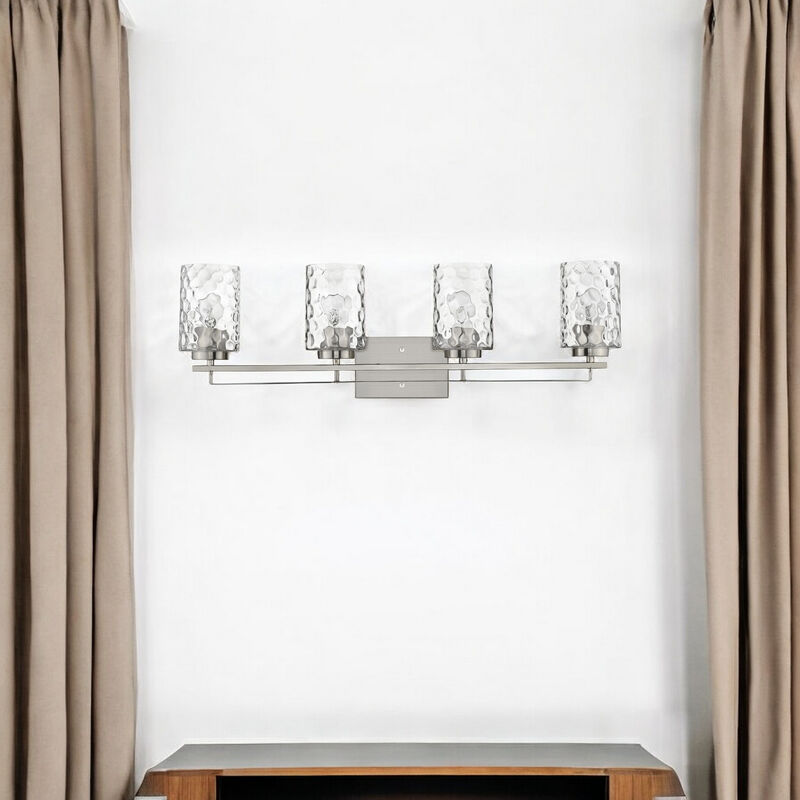 Hivvago Livvy 4-Light Satin Nickel Vanity