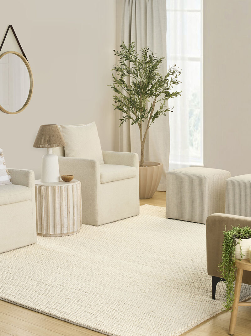 Pure Knots KNT01 Ivory 8'6" x 11'6" Rug