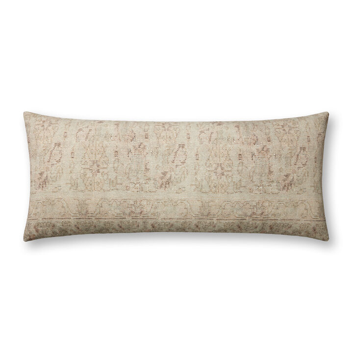 Celestia PAL0041 Natural/Wine 13''x35'' Polyester Pillow by Amber Lewis x Loloi, Set of Two