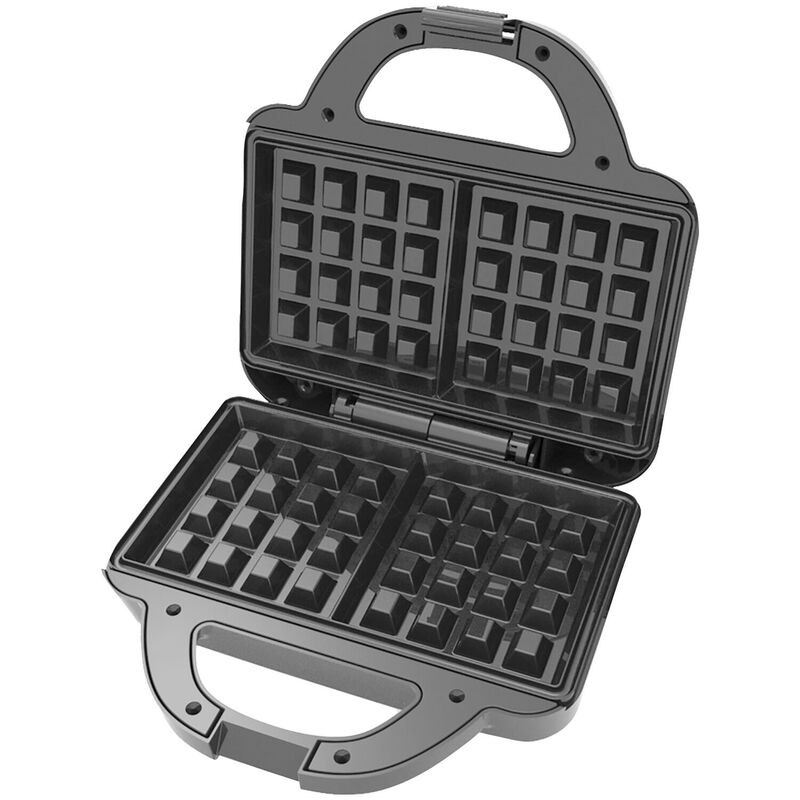 Brentwood Couture Purse Non-Stick Dual Waffle Maker in Black with Indicator Lights