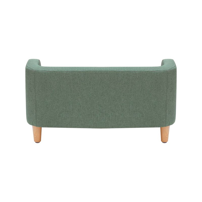 Bennett Linen Sofa Dog Bed for Small and Medium Dogs, Sea Green image number 8