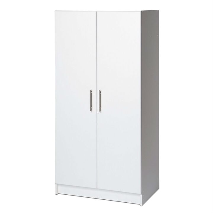 QuikFurn White Storage Cabinet Utility Garage Home Office Kitchen Bedroom