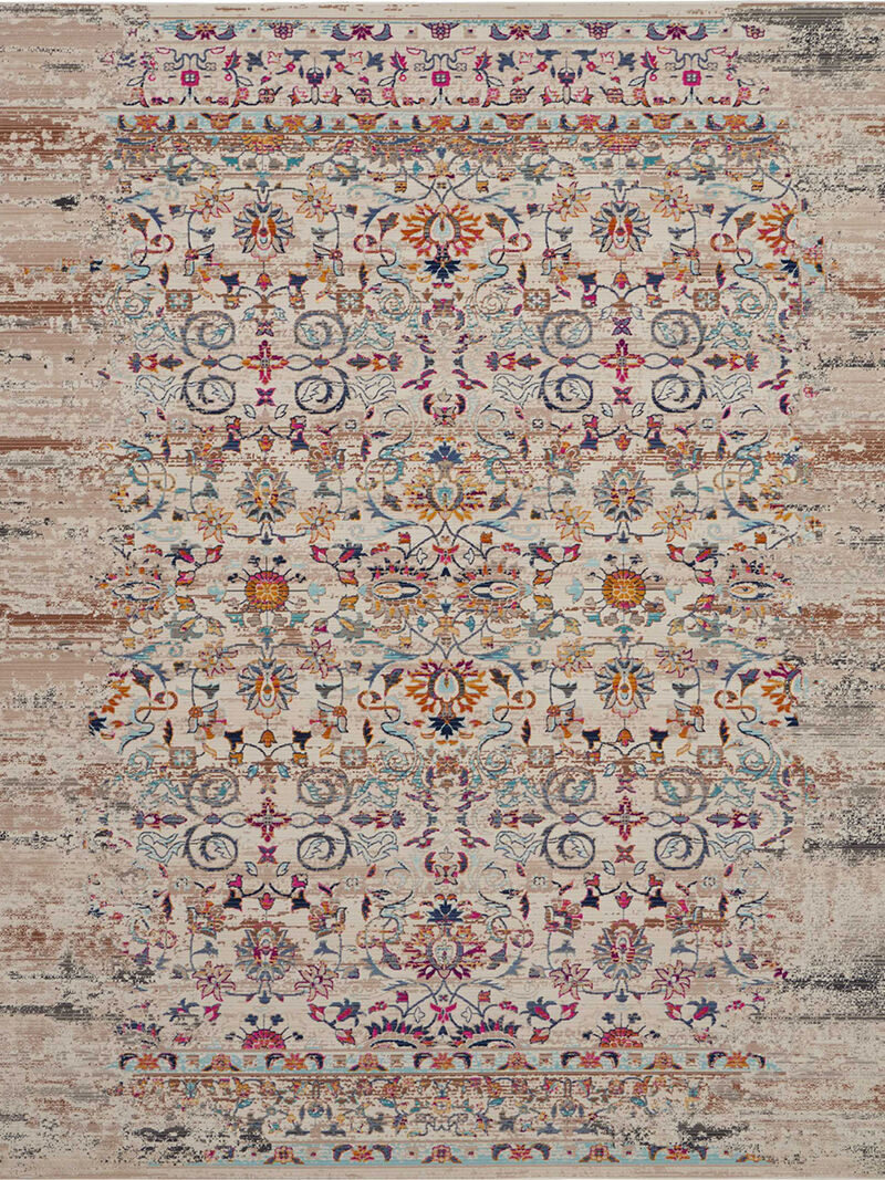 Vintage Kashan VKA02 Ivory 4' x Round Rug