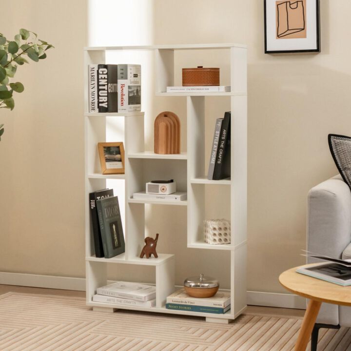 Hivvago 47-Inch Tall Bookshelf for Home Office Living Room