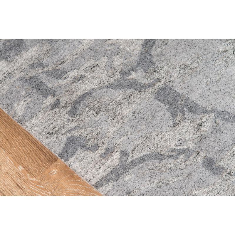 Momeni Contemporary Runner Area Rug, Silver, 2'3 X 8' Runner