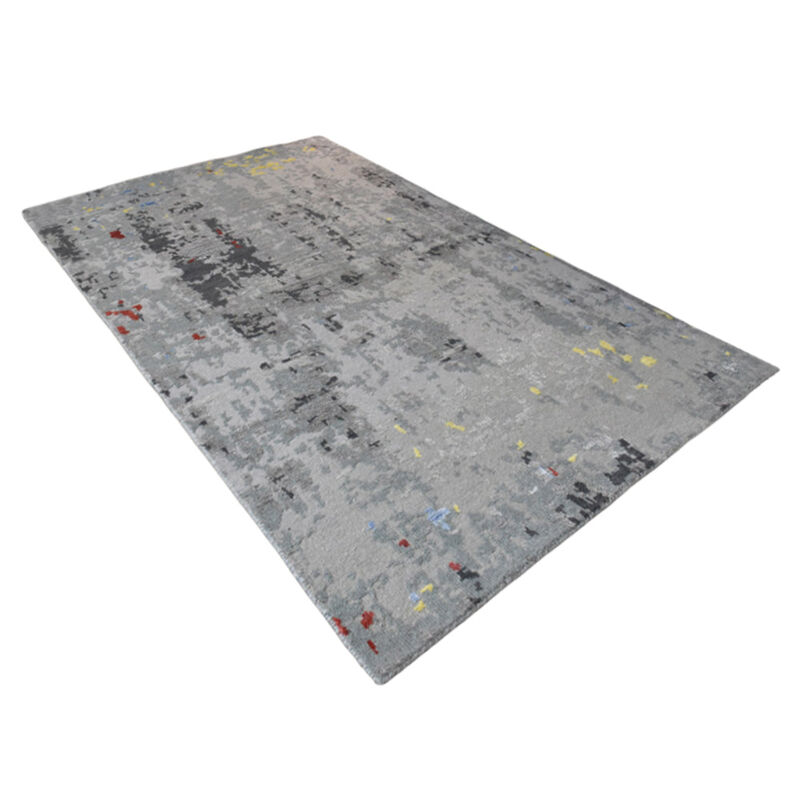 Rugsotic Carpets Hand Knotted Bamboo Silk & Wool Size Area Rug Abstract Size NWS121 image number 2