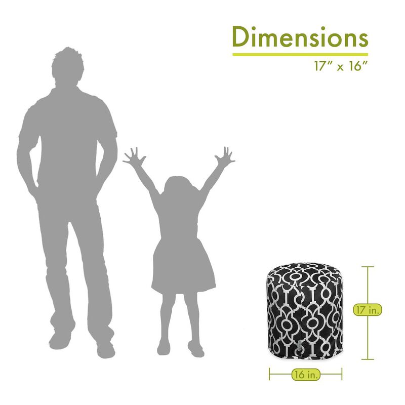 Majestic Home Goods Pouf Athens Black