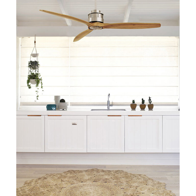 Lucci Air Akmani 60" Ceiling Fan with Remote Control, Energy Efficient DC Ceiling Fan, Quiet High Airflow Blades image number 9