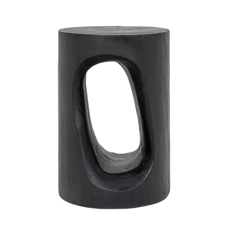 Magnesium Oxide Indoor Outdoor Accent Table, Black image number 3