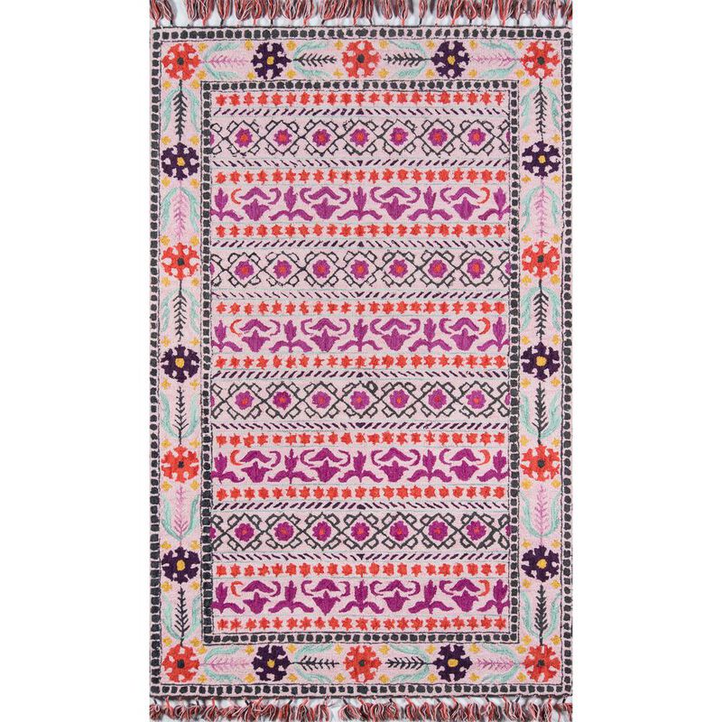 Momeni Transitional Rectangle Area Rug, Pink, 2' X 3'