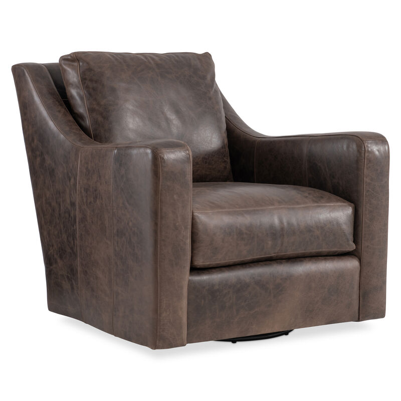 Ventura Leather Swivel Chair image number 0