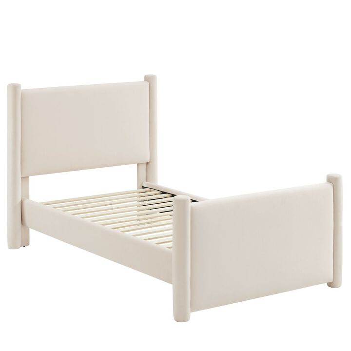 Modway Rael Performance Velvet Twin Platform Bed