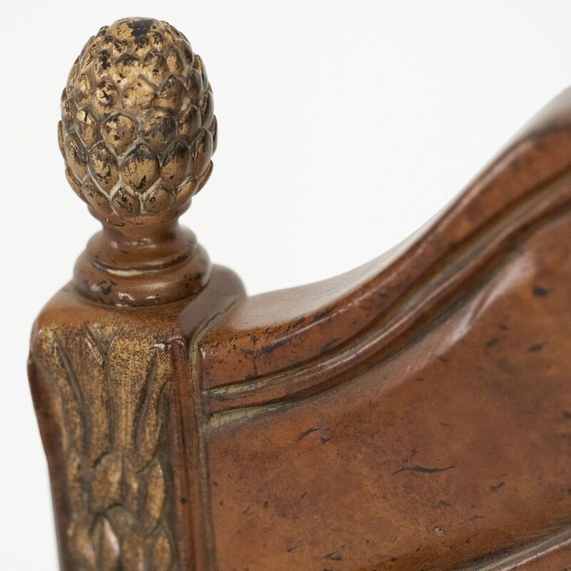 Michael Amini Villa Valencia Dining Arm Chair - Classic Chestnut Set of 2