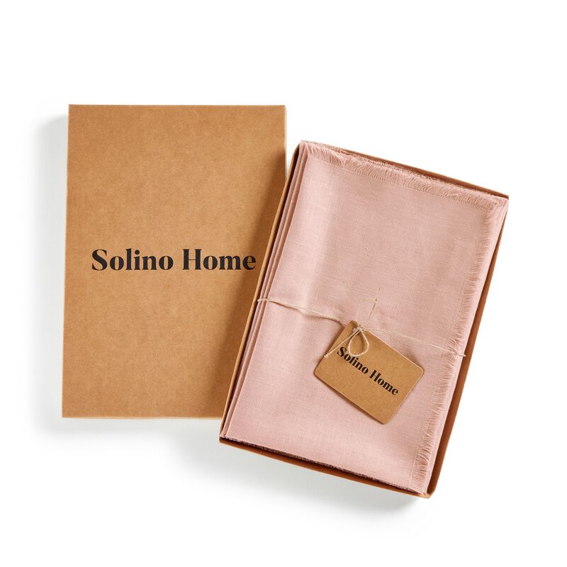 Linen Dinner Napkins - Fringe