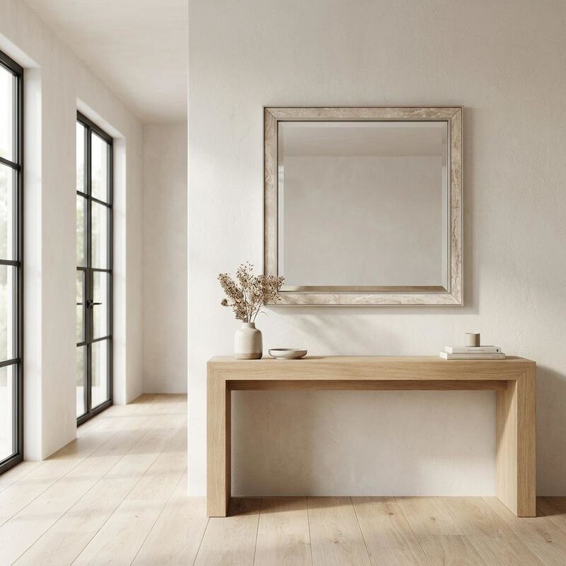 Michael Amini Lotus Bay Mirror - Sand image number 2