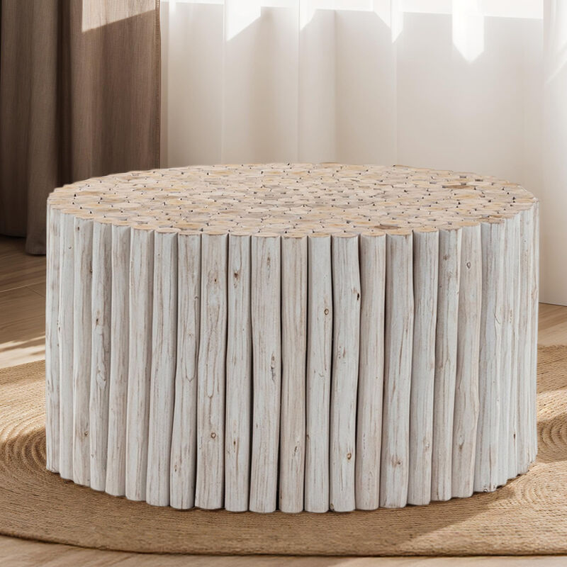 Marelique Gray Wood-Stick Coffee Table image number 3