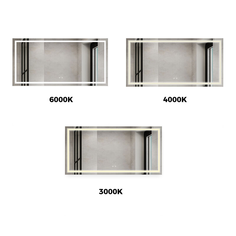 Bathroom Vanity LED Lighted Mirror-72x36