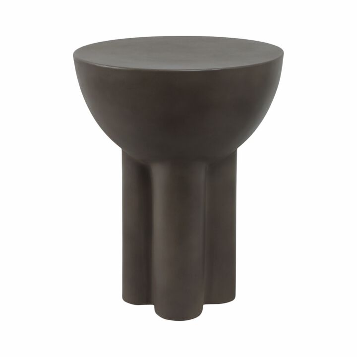 Huttonmoor Dark Grey Concrete Contemporary End Table