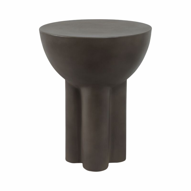 Huttonmoor Dark Grey Concrete Contemporary End Table image number 1