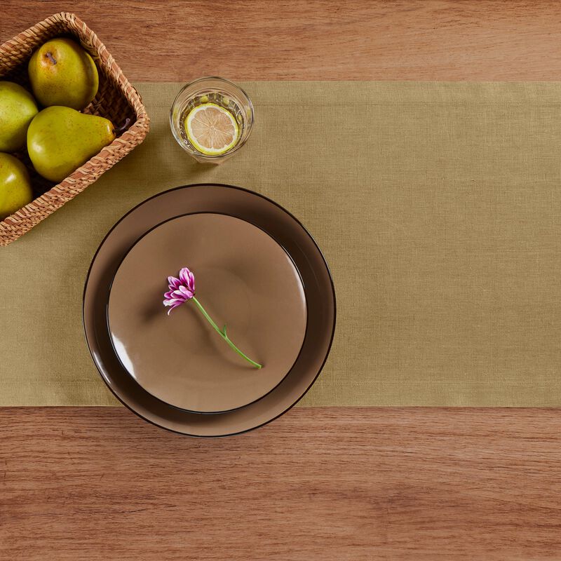 Solino Home 100% Pure Linen Table Runner - Diana