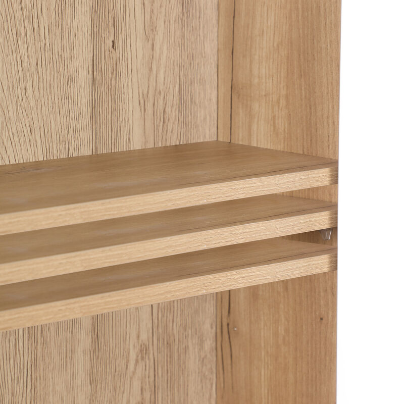 ELEMENT ACE Stylish Wall-Mounted Bathroom Cabinet with Adjustable Shelf and Wave-Patterned Doors for Modern Storage Solutions image number 8