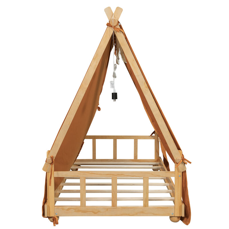 Fibark Kids Tent House Bed Frame image number 5