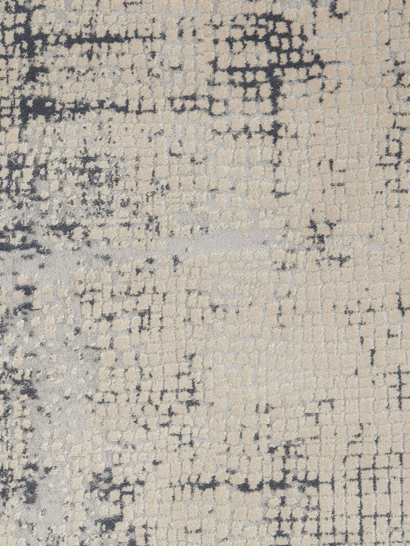 Rustic Textures RUS06 Ivory/Blue 3'11" x 5'11" Rug