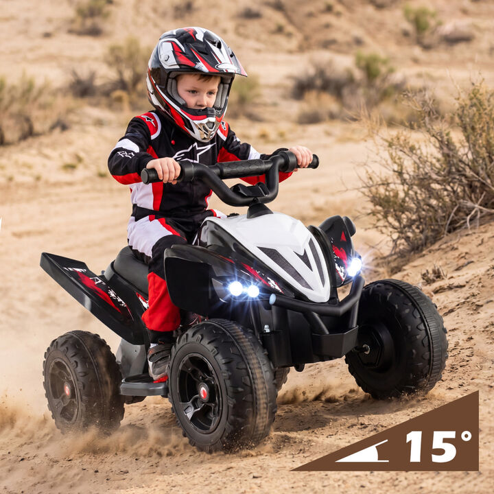 Kids 12V Ride On 4 Wheeler ATV with LED Lights and Speed Control