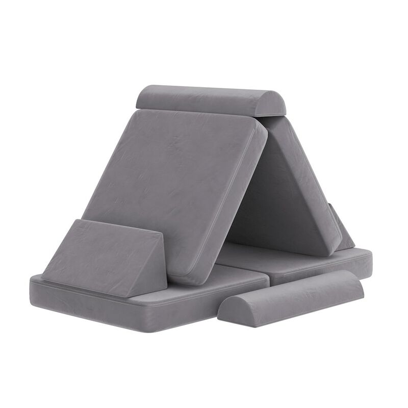 Flash Furniture 56" Modular Kids Play Couch with 6 Soft Foam Sectional Sofa Pieces image number 4