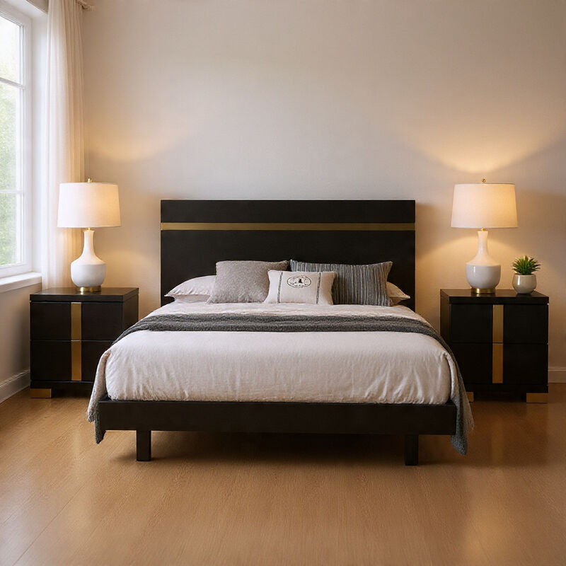 Bedroom Set, Wood, 3 Piece Set with 2 Nightstands image number 8