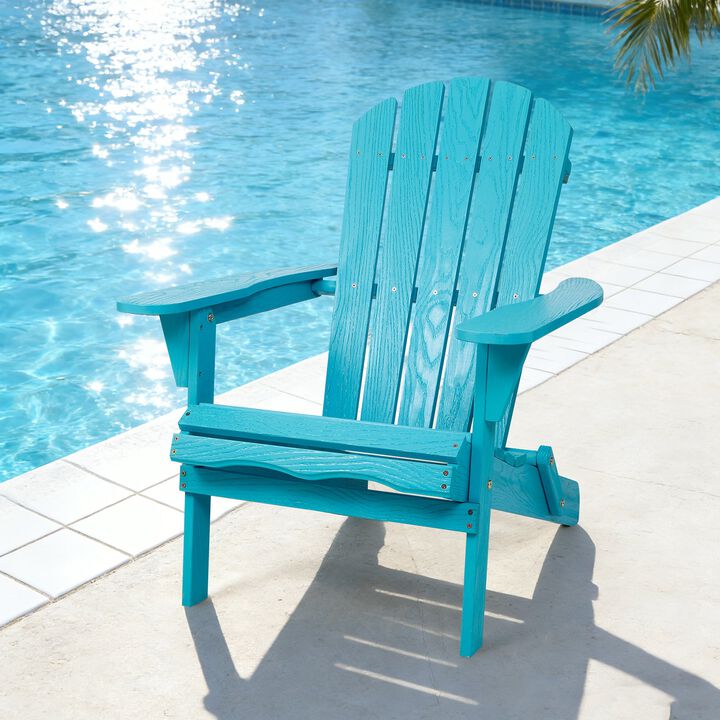Hivvago Embossed Wood Adirondack Chair