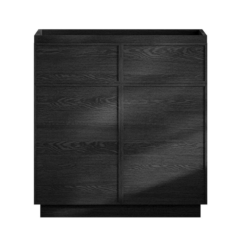 St. Tropez 36" Freestanding Bathroom Vanity Cabinet without Top in Black Oak image number 0