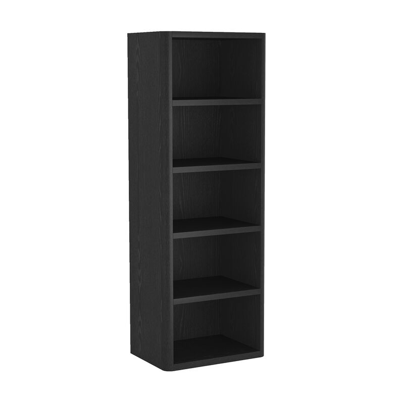 Rivington Black Open Bookcase (Set of 3)