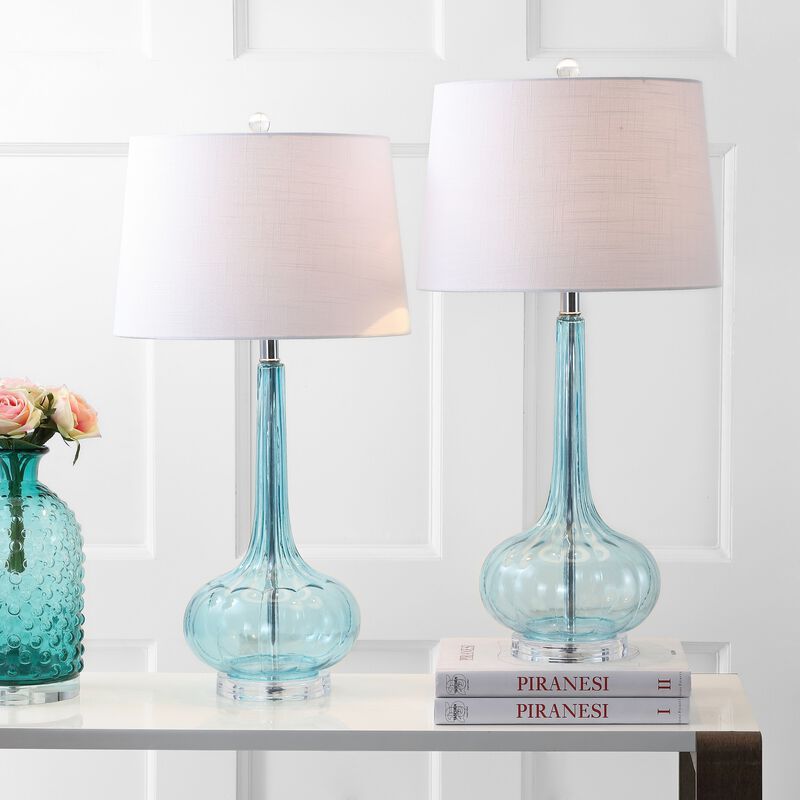 Bette Glass Teardrop LED Table Lamp (Set of 2)