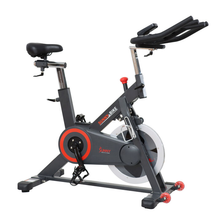 Sunny Health & Fitness Premium Indoor Cycling Smart Stationary Bike with Exclusive SunnyFit&reg; App Enhanced Bluetooth Connectivity