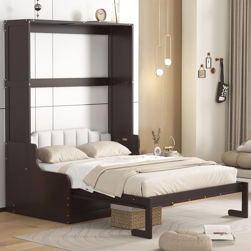 Merax Murphy Bed Wall Bed with Cushion