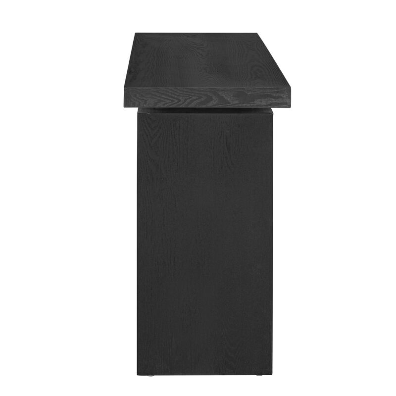 Merax Modern Simple Style Ash Veneer Console Table