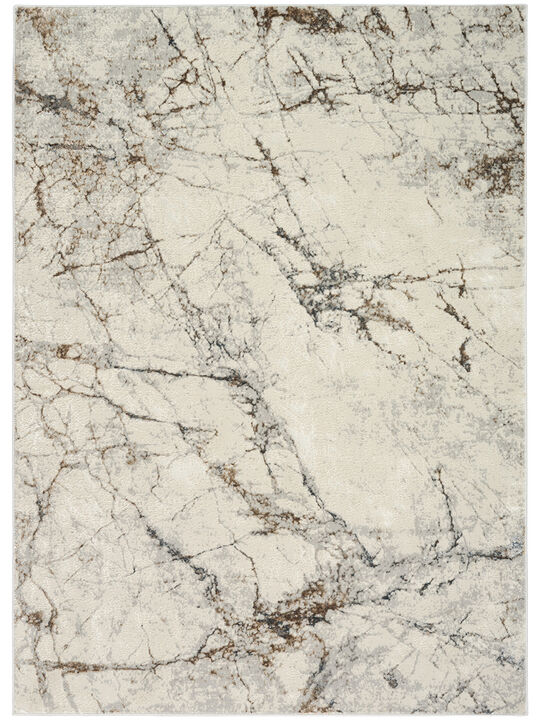 CK073 Compass CMP02 Ivory/Multicolor 3'11" x 5'11" Rug