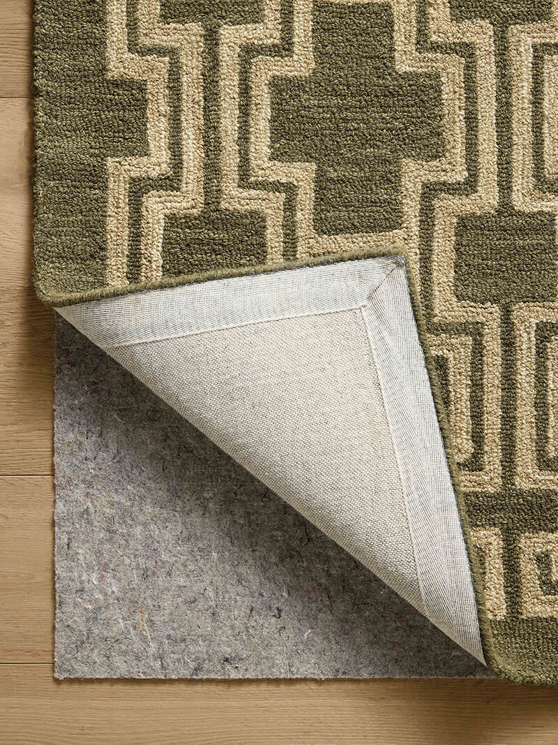 Barrow BAR02 Moss/Beige 8'6" x 11'6" Area Rug by Jeremiah Brent x Loloi