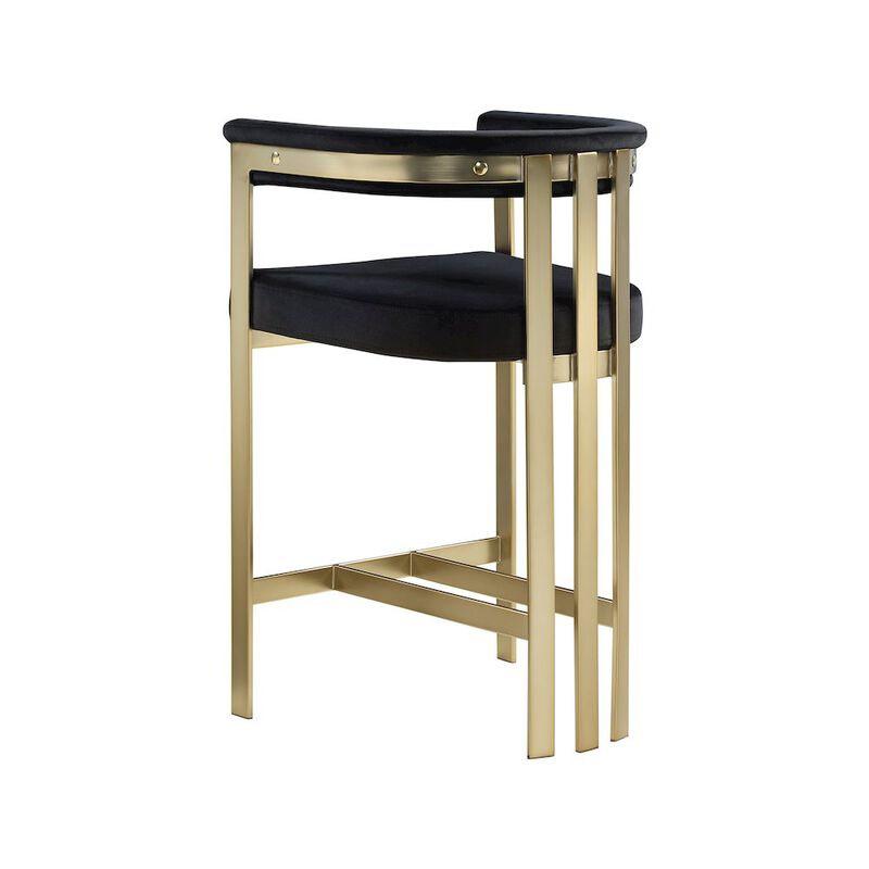 Meridian Furniture Marcello Velvet Counter Stool, Set of 2