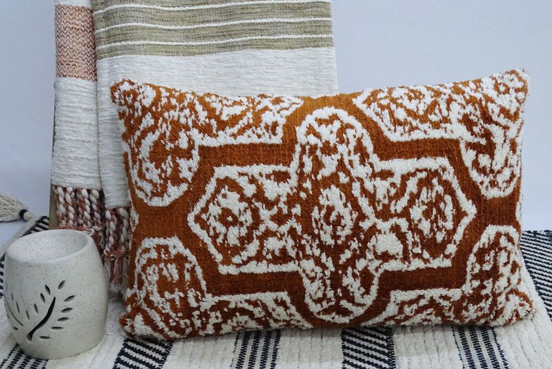 Handwoven 14"X 20" Throw Pillow for Sofa