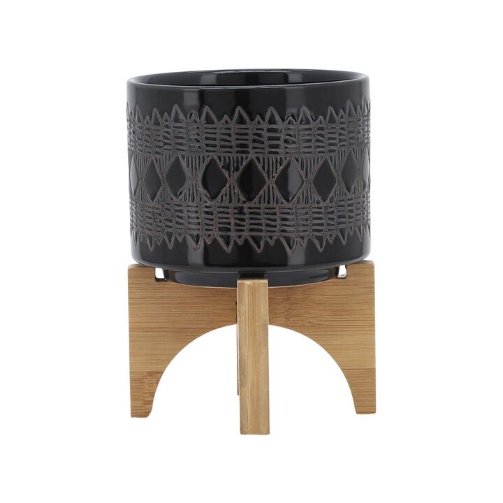 Ceramic 5" Aztec Planter