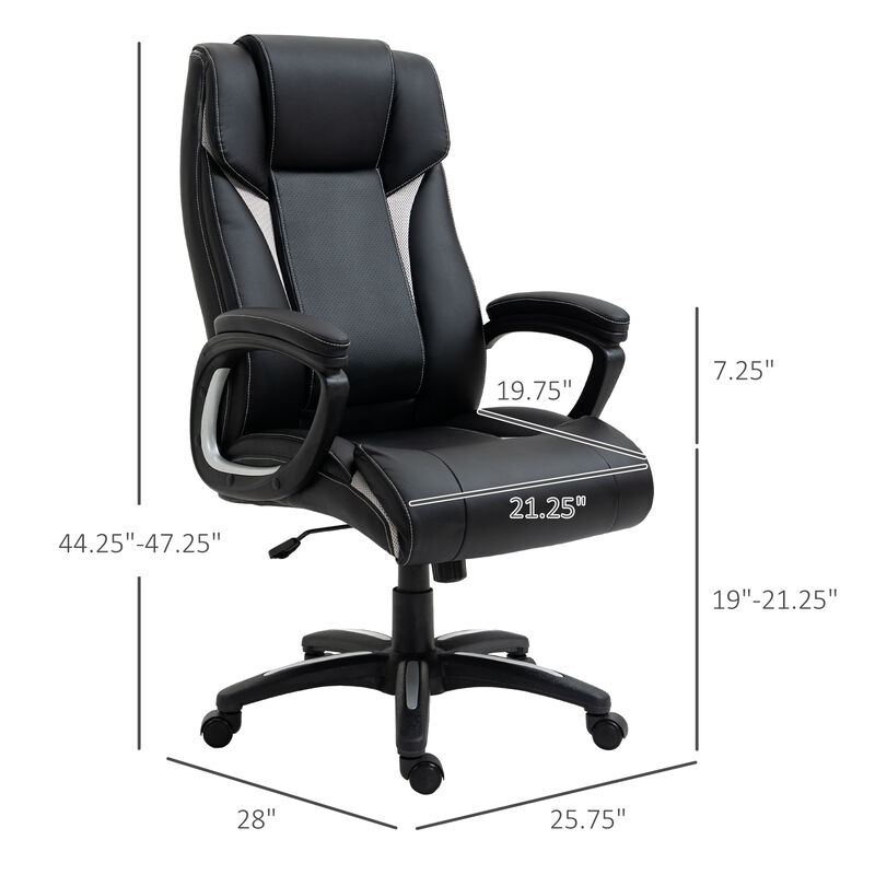 Indoor Moving, Rocking, & Wheeled Office Desk Chair w/ Breathable Mesh Fabric