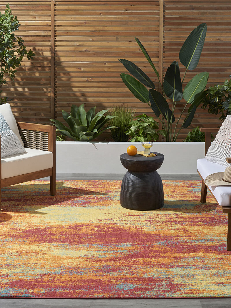 Nourison Essentials NRE06 Flame 2'2" x 7'6" Rug image number 1