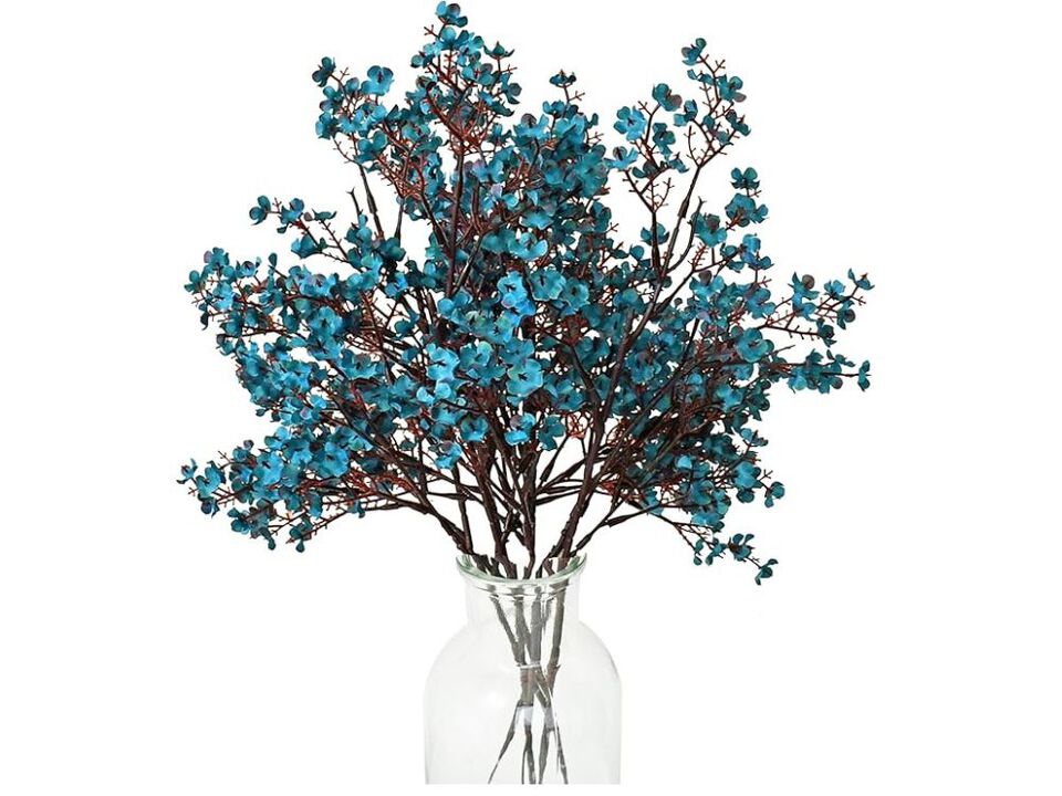 6 Bundle Artificial Flowers Wedding Centerpiece Decor Teal