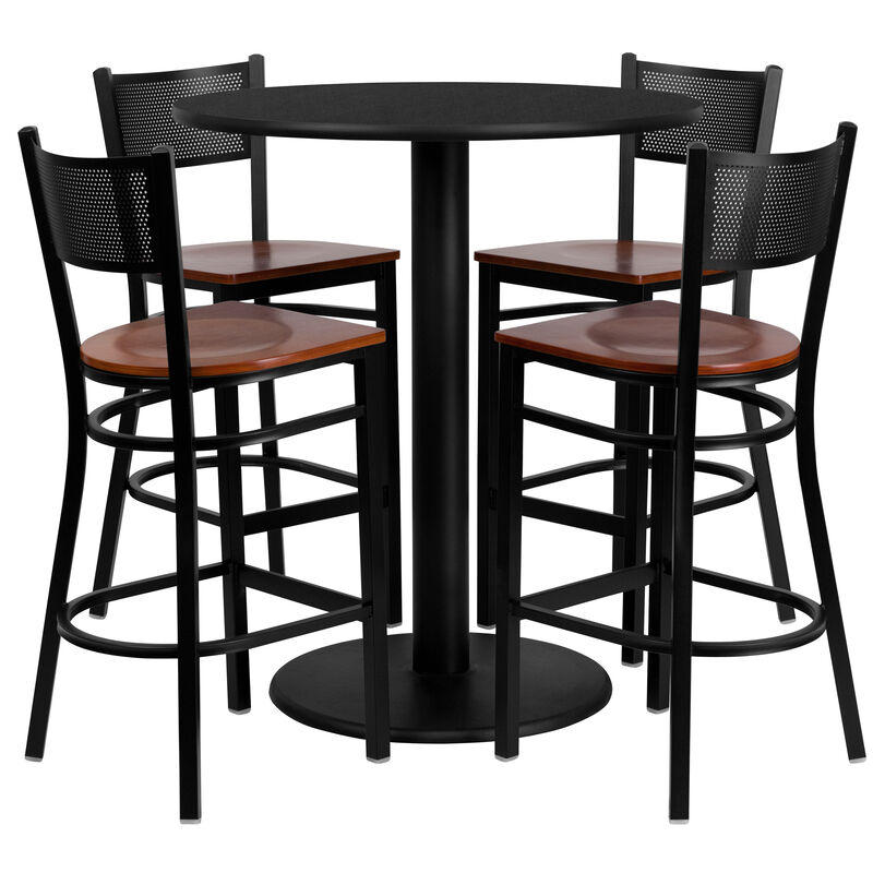 Laminate Restaurant Bar Table and Stool Sets image number 1