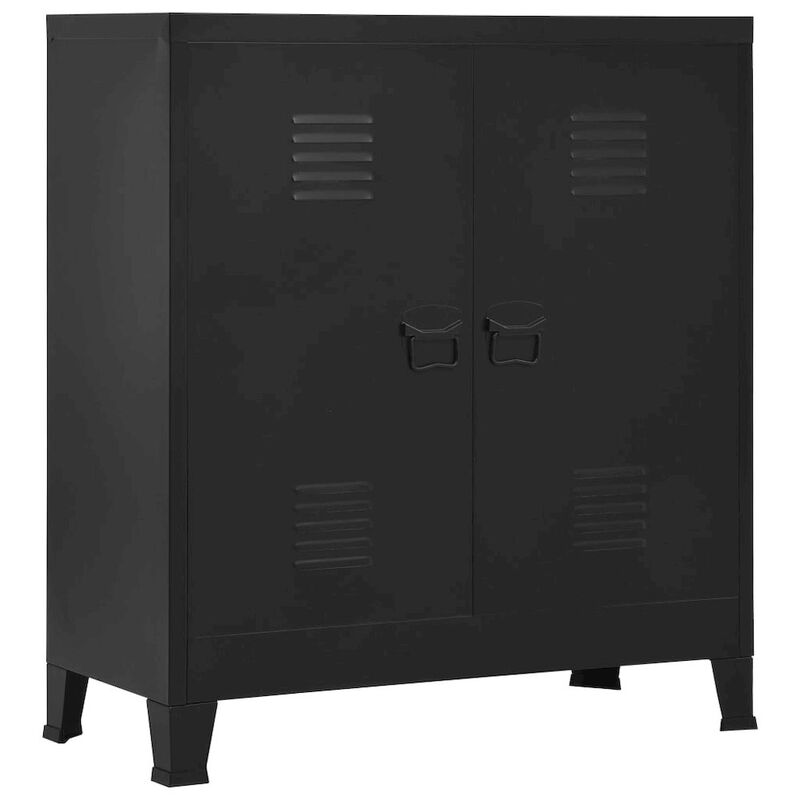 Storage Chest Black Steel Standard Storage Chest Rectangular