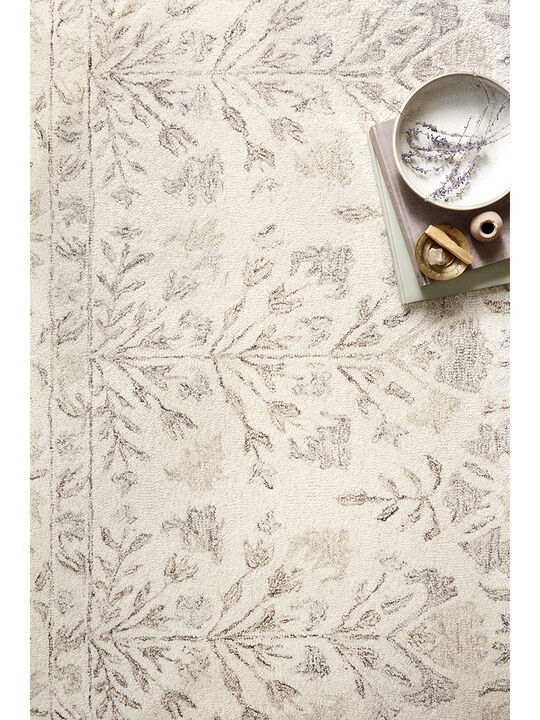 Norabel NOR02 Ivory/Neutral 3'6" x 5'6" Rug